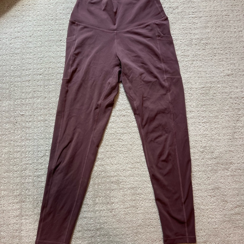 High-Waisted Purple Leggings